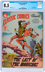 "CLASSIC COMICS" #4 AUGUST 1942 CGC 8.5 VF+.