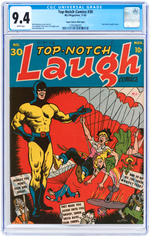 "TOP-NOTCH COMICS" #30 NOVEMBER 1942 CGC 9.4 NM MILE HIGH PEDIGREE.