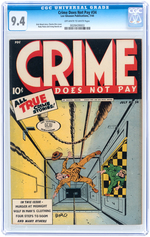 "CRIME DOES NOT PAY" #34 JULY 1944 CGC 9.4 NM.