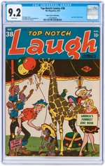 "TOP-NOTCH COMICS" #38 AUGUST 1943 CGC 9.2 NM- MILE HIGH COPY.