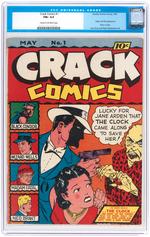 "CRACK COMICS" #1 MAY 1940 CGC 6.5 FINE+ (FIRST BLACK CONDOR).