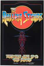 THE ROLLING STONES 1975 COW PLACE CONCERT POSTER (ARTIST SIGNED).