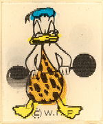 DONALD DUCK "CHEERIOS" UNCUT PREMIUM FLICKER SHEET.