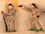 CHERILEA "DAVY CROCKETT INDIAN FIGHTER" BOXED FIGURE SET.