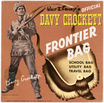 "WALT DISNEY'S OFFICIAL DAVY CROCKETT FRONTIER BAG."