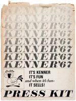 RETAILER'S "KENNER '67 PRESS KIT" WITH MARVEL CONTENT.