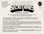 SECRET WARS IRON MAN VS MAGNETO SEARS 2 PACK MAILER FACTORY SEALED.