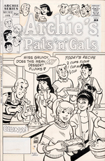 "ARCHIE'S GALS 'N' PALS" #203 COMIC COVER ORIGINAL ART.