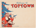 MICKEY MOUSE & DONALD DUCK "TOYTOWN" CHRISTMAS STORE SIGN.