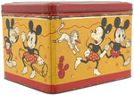 MICKEY MOUSE & MINNIE MOUSE LARGE SWISS CANDY TIN.