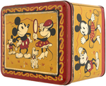 MICKEY MOUSE & MINNIE MOUSE LARGE SWISS CANDY TIN.