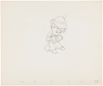 "PINOCCHIO" PRODUCTION DRAWING ORIGINAL ART PAIR.