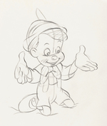 "PINOCCHIO" PRODUCTION DRAWING ORIGINAL ART.