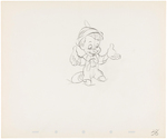 "PINOCCHIO" PRODUCTION DRAWING ORIGINAL ART.