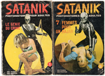 SATANIK PHOTOHISTOIRES AND OTHER FUMETTI EROTICA CRIME COMICS LOT OF 28 ISSUES.