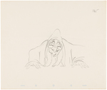 "SNOW WHITE AND THE SEVEN DWARFS" OLD WITCH PRODUCTION DRAWING ORIGINAL ART.