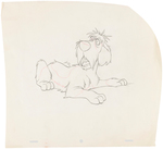 "LADY AND THE TRAMP" PRODUCTION DRAWING ORIGINAL ART PAIR.