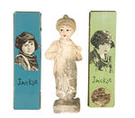 JACKIE COOGAN "THE KID" PENCIL BOXES/FIGURINE.