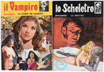 "IL VAMPIRO" AND "LO SCHELETRO" EROTICA HORROR COMICS LOT OF 32 ISSUES.