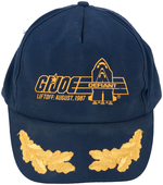 G.I. JOE EMPLOYEE ONLY DEFIANT LIFTOFF HAT 1987 AND TEAM SHIRT 1992.