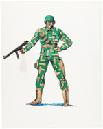 G.I. JOE BULLET-PROOF PRESENTATION ORIGINAL ART AND SCULPTING INPUT ORIGINAL ART.