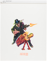 G.I. JOE HEADMAN FINAL CARD ORIGINAL ART BY DOUG HART.