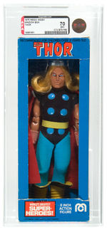 "THE MIGHTY THOR" BOXED MEGO ACTION FIGURE AFA GRADED 70.