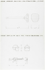 G.I. JOE SHOCKWAVE PRESENTATION ORIGINAL ART AND SCULPT INPUT SHEETS BY KURT GROEN.