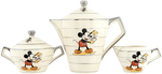 MICKEY & MINNIE MOUSE ART DECO STYLE FRENCH TEA SET.