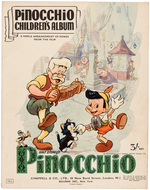 "PINOCCHIO CHILDREN'S ALBUM" RARE ILLUSTRATED MUSIC FOLIO.