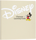 "DISNEY CHARACTER LICENSING GUIDE" 1986 BINDER.