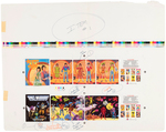 DONNY AND MARIE COLORFORMS SET #2354 PRODUCTION ORIGINAL ART LOT.