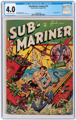 "SUB-MARINER COMICS" #10 SUMMER 1943 CGC 4.0 VG.