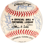 1962 NEW YORK METS REUNION TEAM SIGNED BASEBALL.