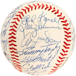 1962 NEW YORK METS REUNION TEAM SIGNED BASEBALL.