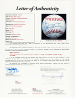 1962 NEW YORK METS REUNION TEAM SIGNED BASEBALL.