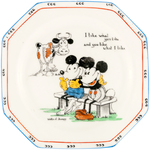 MICKEY & MINNIE MOUSE PARAGON CHINA PLATE & SAUCER.