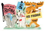 “ROCKY & HIS FRIENDS – TOOTHPASTE/TOOTH BRUSH” HOLDER.