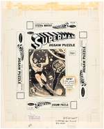 SUPERMAN WHITMAN PUZZLE #4648 PRODUCTION ART MECHANICAL.