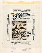 SUPERMAN WHITMAN PUZZLE #4648 PRODUCTION ART MECHANICAL.