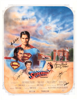 "SUPERMAN COMES HOME CONVENTION" MULTI-SIGNED PRINT.