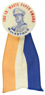 “MAC ARTHUR” RARE SALVAGE AWARD BUTTON.