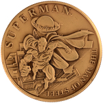 "SUPERMAN THE MAN OF STEEL" HIGHLAND MINT MEDALLION TRIO.