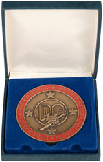 DC 50th ANNIVERSARY MEDALLION - JERRY SIEGEL.