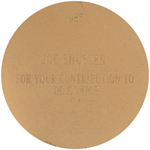 DC 50th ANNIVERSARY MEDALLION - JOE SHUSTER.