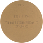 DC 50th ANNIVERSARY MEDALLION - KIRK ALYN.