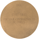 DC 50th ANNIVERSARY MEDALLION - CURT SWAN.