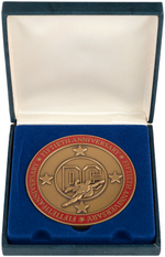 DC 50th ANNIVERSARY MEDALLION - JULIUS SCHWARTZ.