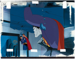 "SUPERMAN: THE ANIMATED SERIES" PRODUCTION ANIMATION CEL PAIR.