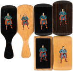 "SUPERMAN" BRUSH LOT WITH BOX.